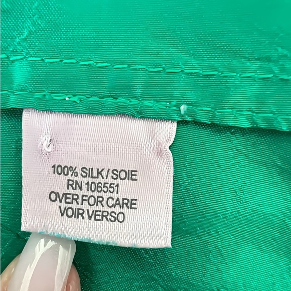 Calypso St. Barth XS Green 100% Silk Sleeveless Mini Dress Boho A-Line Chic - Picture 7 of 11